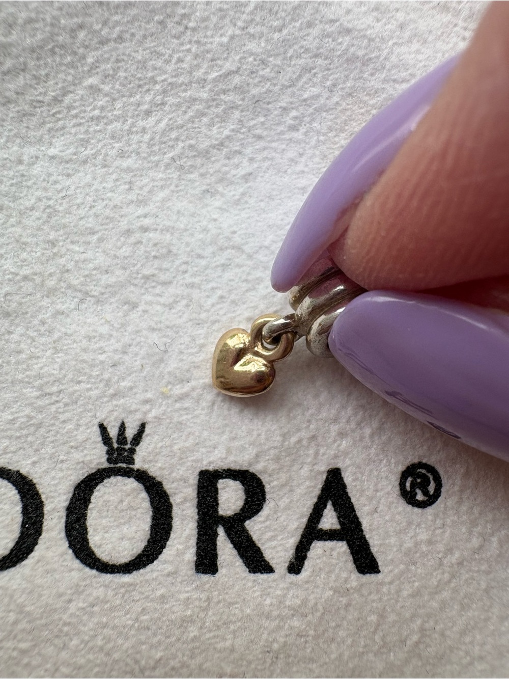 PANDORA Retired Puffed Heart Charm 790173